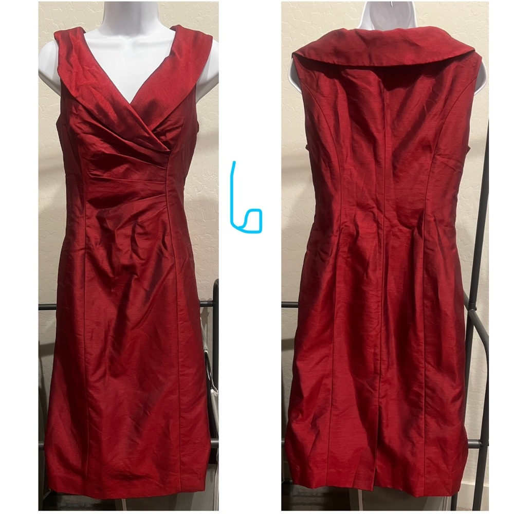 Elegant Burgundy Dress